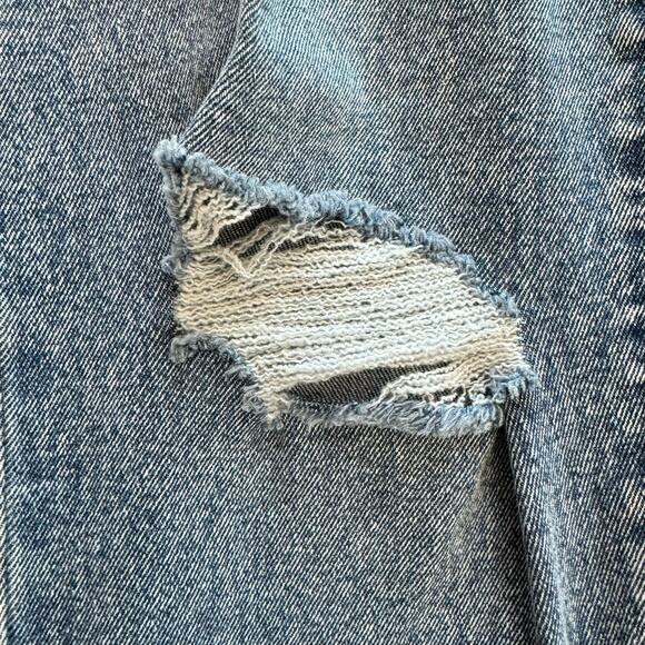 Style&Co Curvy Girlfriend Distressed Cut Off Jeans 16 - Picture 5 of 14